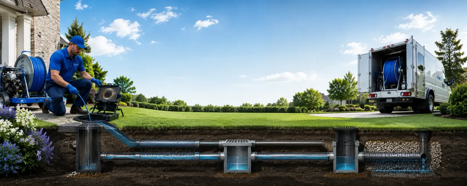 Outdoor drain cleaning information for Rushford, NY